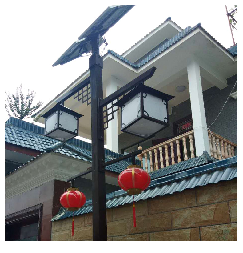 太陽能中式LED雙頭燈 戶外3米小區照明路燈 公園道路草坪景觀燈|太陽能庭院燈-河南蘇亞新能源科技有限公司